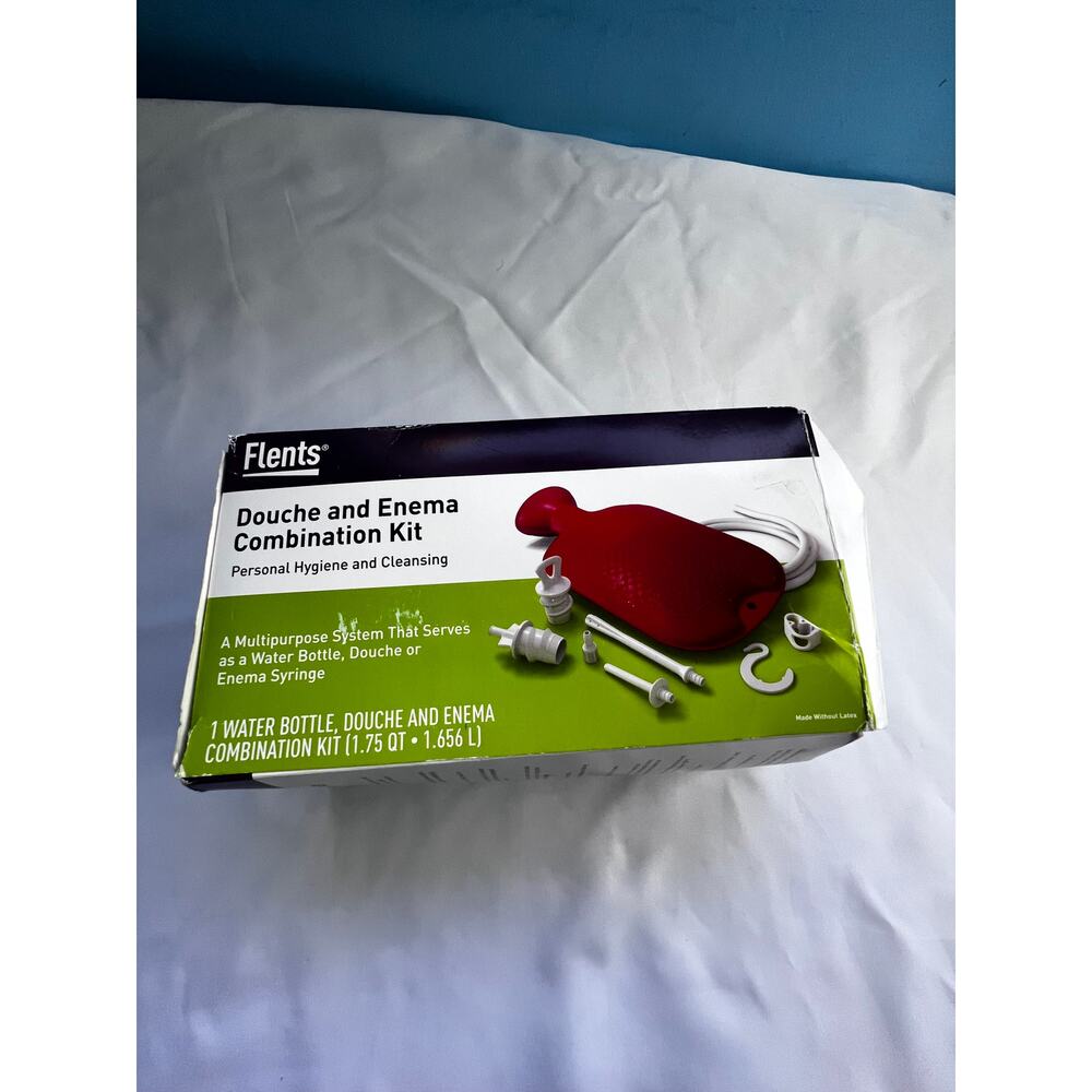 Flents Douche & Enema Combination Kit 1.75 Qt Personal Hygiene System Complete